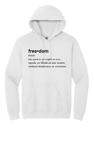FREEDOM (CJK) - Gildan® Heavy Blend™ Hooded Sweatshirt (DEFINITION OF FREEDOM)