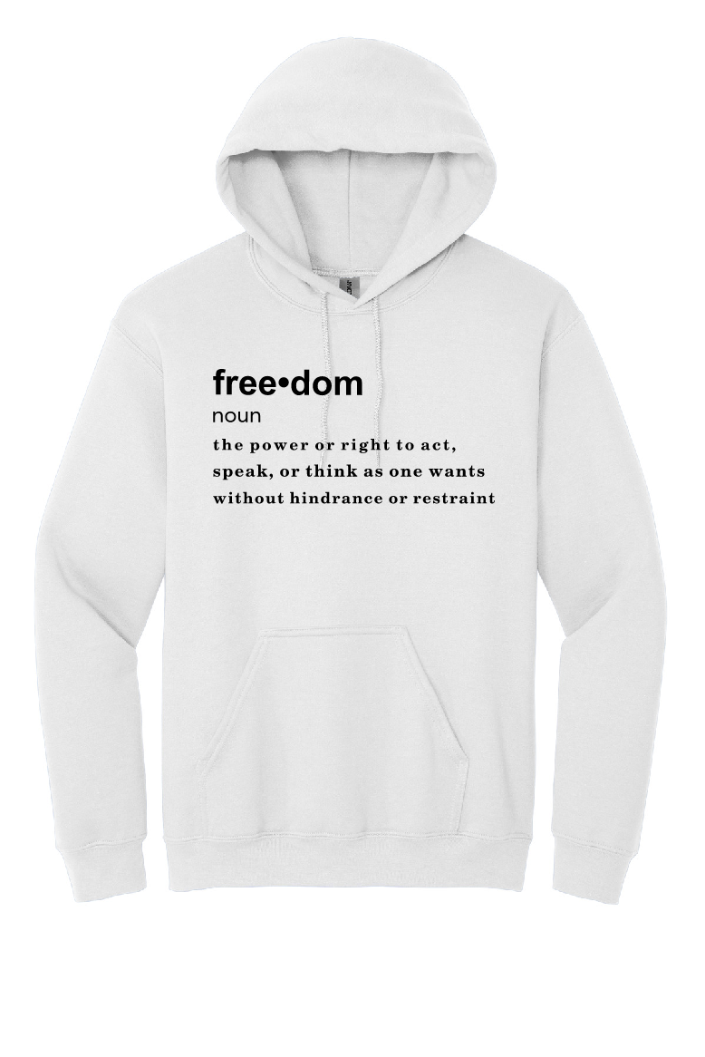FREEDOM (CJK) - Gildan® Heavy Blend™ Hooded Sweatshirt (DEFINITION OF FREEDOM)
