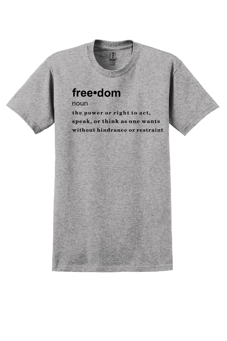 FREEDOM (CJK) - Gildan® Heavy Cotton™ 100% Cotton T-Shirt  (DEFINITION OF FREEDOM)