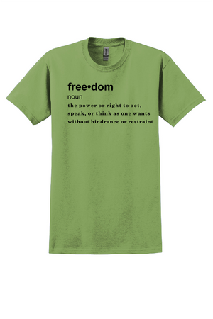 FREEDOM (CJK) - Gildan® Heavy Cotton™ 100% Cotton T-Shirt  (DEFINITION OF FREEDOM)