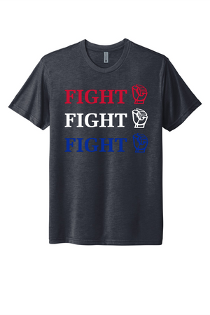 TRUMP - FIGHT FIGHT FIGHT - USA-Made Jersey Tee