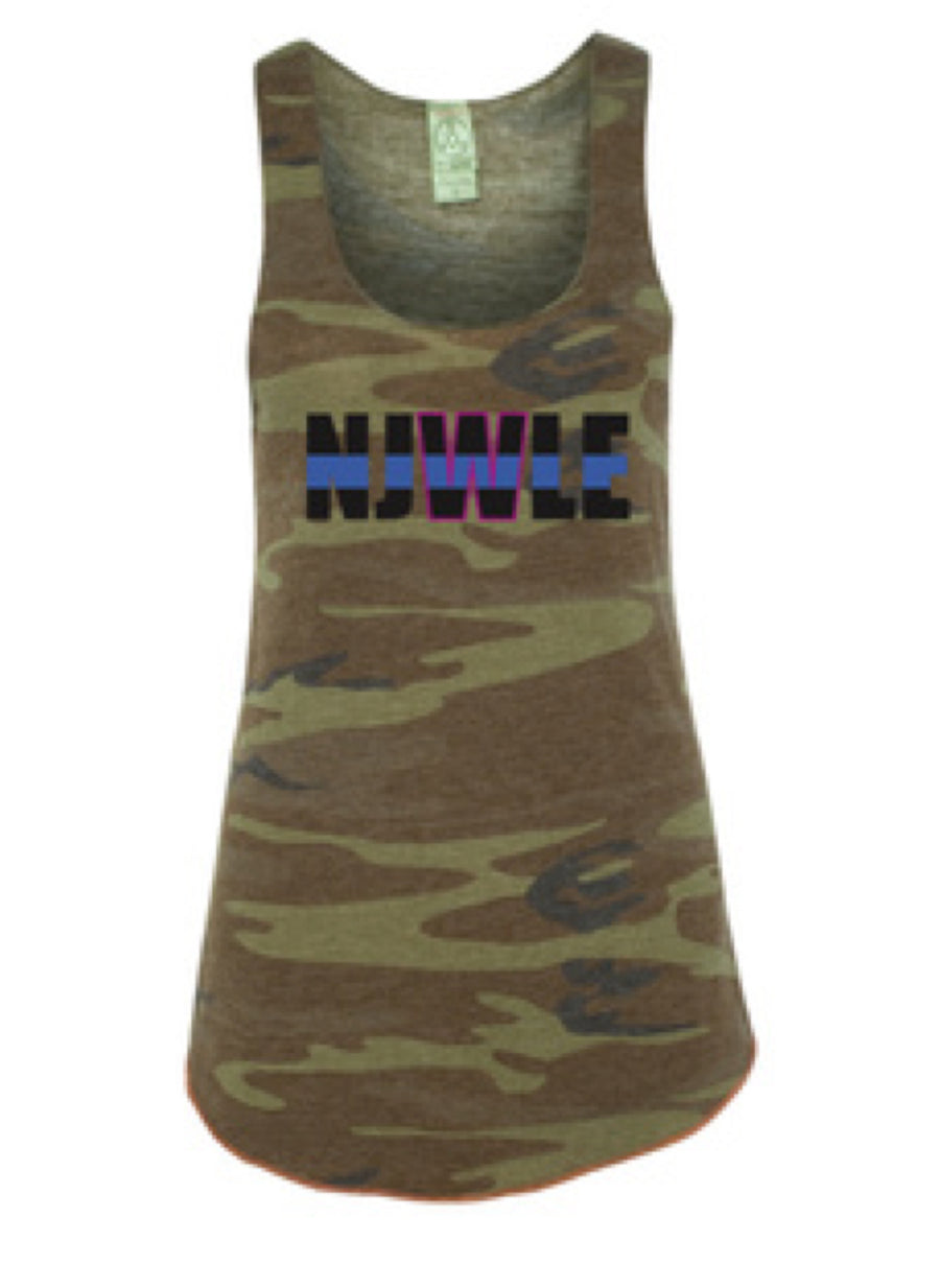 NJWLE - Alternative - Women's Printed Meegs Eco-Jersey Racerback Tank