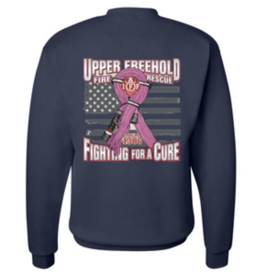 UFFD - BREAST CANCER AWARENESS - Hanes® - EcoSmart® Crewneck Sweatshirt