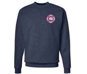 UFFD - BREAST CANCER AWARENESS - Hanes® - EcoSmart® Crewneck Sweatshirt