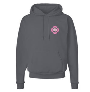 UFFD - BREAST CANCER AWARENESS - Hanes® EcoSmart® - Pullover Hooded Sweatshirt