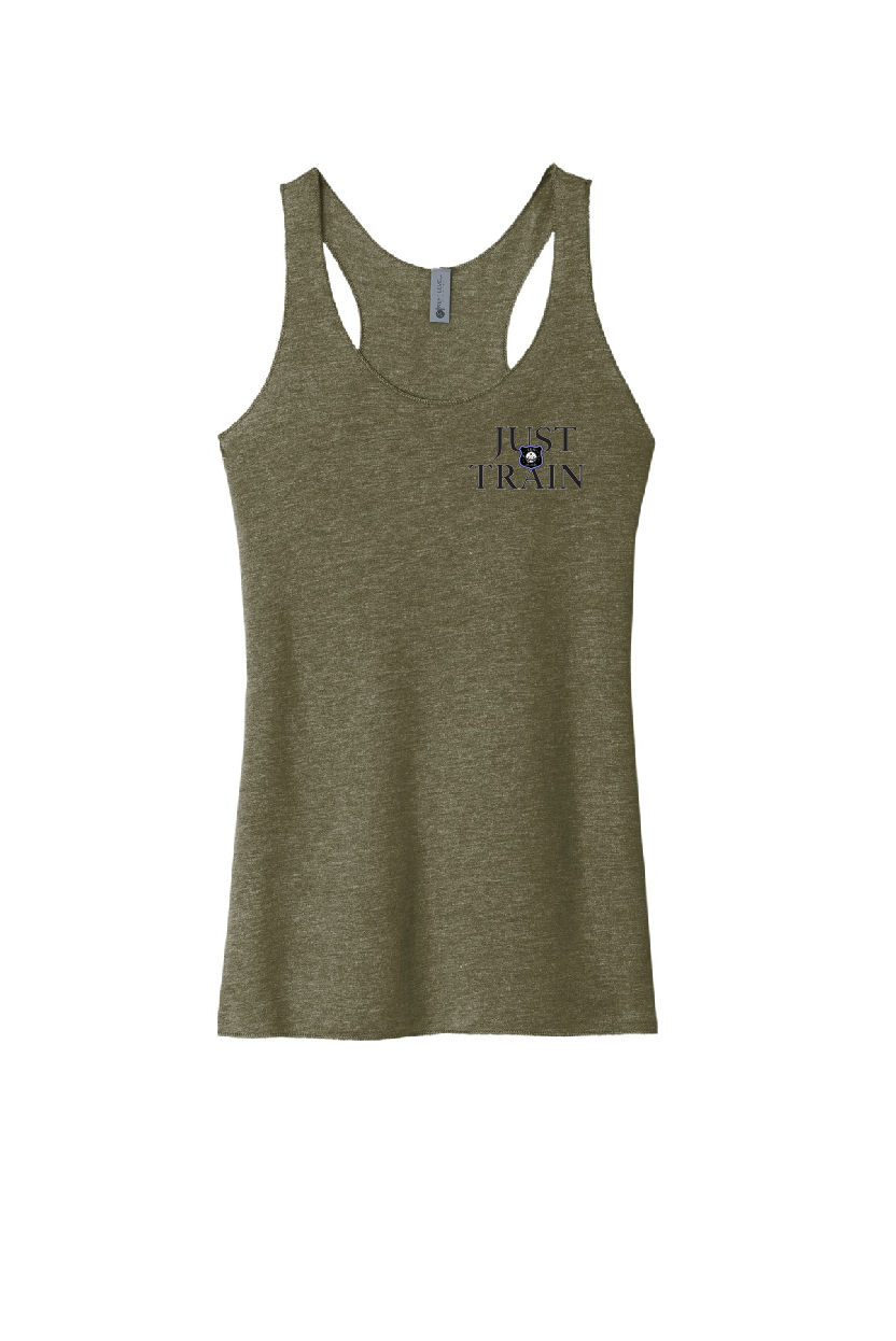 NJLEO- Women's Racerback Tank Top (JUST TRAIN / SKULL)