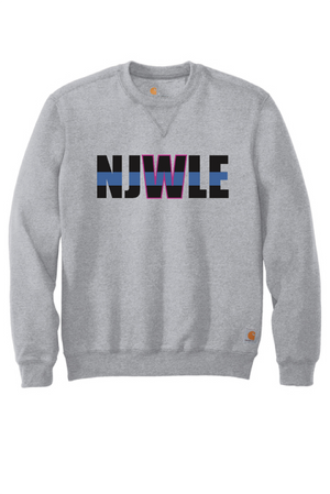 NJWLE - Carhartt ® Midweight Crewneck Sweatshirt (EMBROIDERED NJWLE text with pink W outline)