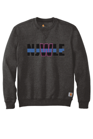 NJWLE - Carhartt ® Midweight Crewneck Sweatshirt (EMBROIDERED NJWLE text with pink W outline)