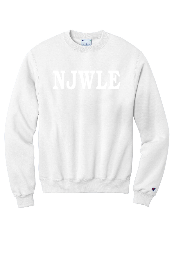 NJWLE - Champion Powerblend Crewneck Sweatshirt (NJWLE -WHITE or BLACK puff)