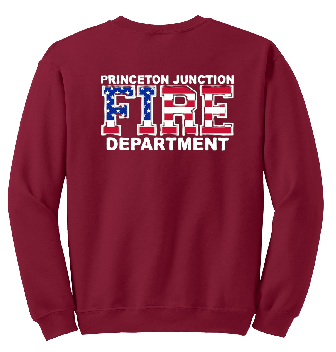 PJFD - Gildan® DryBlend® Crewneck Sweatshirt (PJFD flag with full text)
