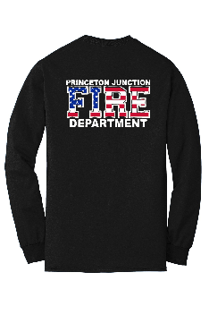 PJFD - Gildan® - DryBlend® 50 Cotton/50 Poly LONG Sleeve T-Shirt (PJFD flag with full text)