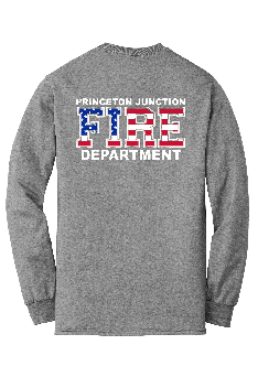 PJFD - Gildan® - DryBlend® 50 Cotton/50 Poly LONG Sleeve T-Shirt (PJFD flag with full text)