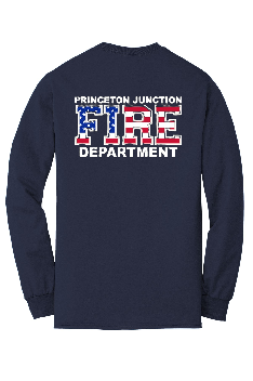 PJFD - Gildan® - DryBlend® 50 Cotton/50 Poly LONG Sleeve T-Shirt (PJFD flag with full text)