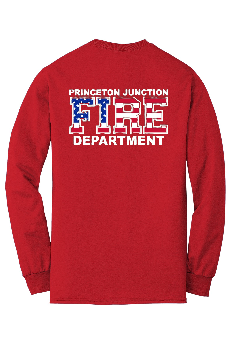 PJFD - Gildan® - DryBlend® 50 Cotton/50 Poly LONG Sleeve T-Shirt (PJFD flag with full text)