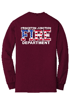 PJFD - Gildan® - DryBlend® 50 Cotton/50 Poly LONG Sleeve T-Shirt (PJFD flag with full text)