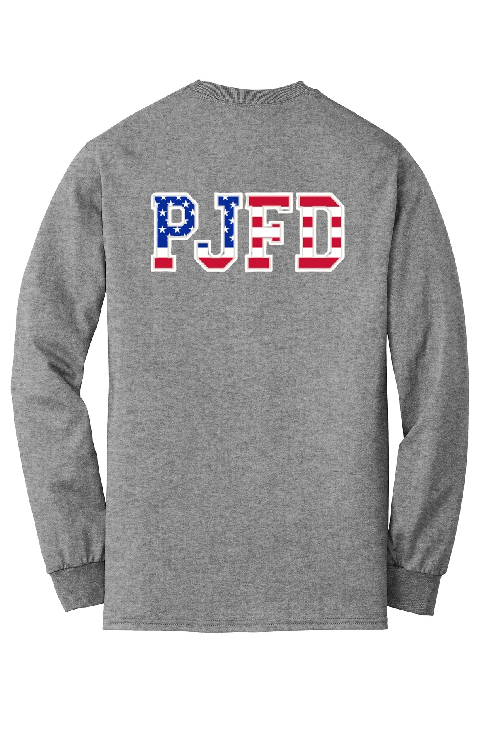 PJFD - Gildan® - DryBlend® 50 Cotton/50 Poly LONG Sleeve T-Shirt (PJFD flag)