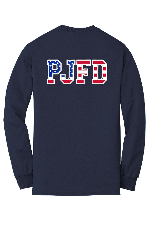 PJFD - Gildan® - DryBlend® 50 Cotton/50 Poly LONG Sleeve T-Shirt (PJFD flag)