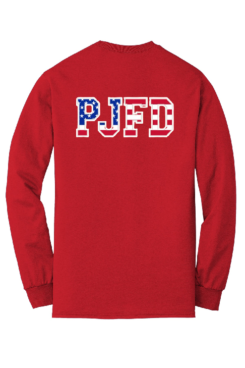 PJFD - Gildan® - DryBlend® 50 Cotton/50 Poly LONG Sleeve T-Shirt (PJFD flag)