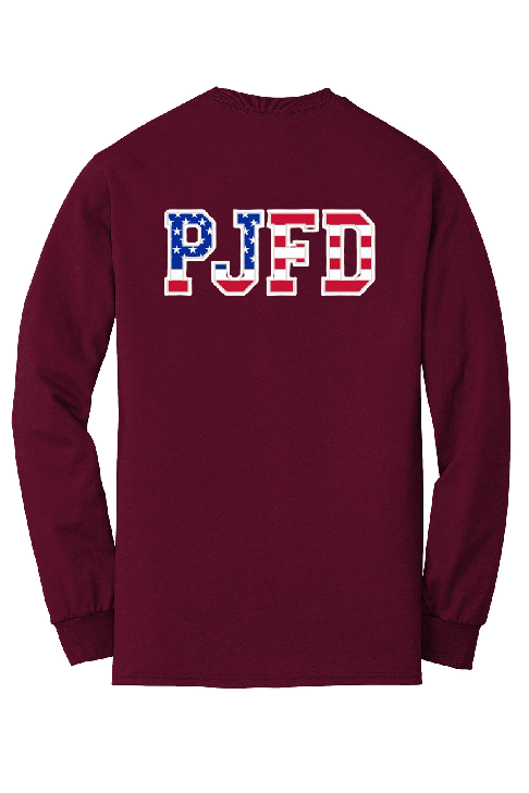 PJFD - Gildan® - DryBlend® 50 Cotton/50 Poly LONG Sleeve T-Shirt (PJFD flag)