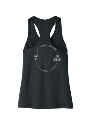 NJLEO- Women's Racerback Tank Top (PMA / NJLEO JJ LOGO)