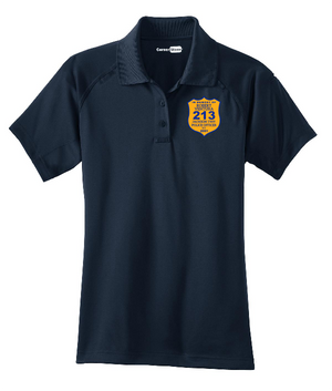 RV213 - CornerStone® - LADIES Select SHORT sleeve Snag-Proof Tactical Polo (gold shield)