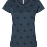 Liberty Tee - Women's Star Print Scoop Neck Tee