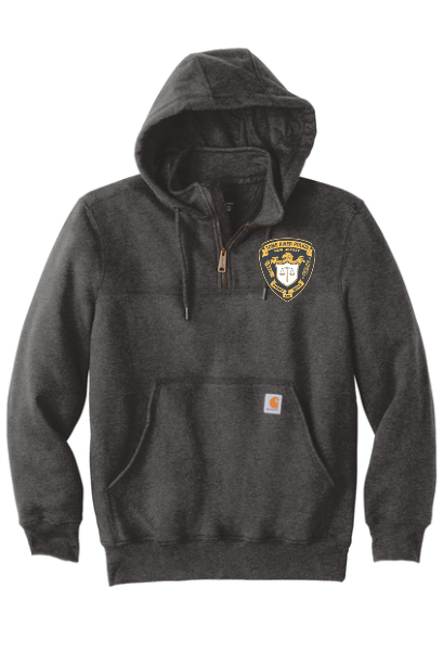 TRP - Carhartt ® Rain Defender ® Paxton Heavyweight Hooded Zip Mock Sweatshirt (POLICE)