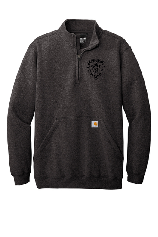 TRP - Carhartt® MIDWEIGHT 1/4-Zip Mock Neck Sweatshirt (PBA black shield)