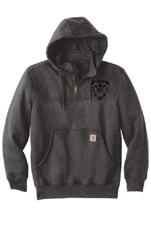 TRP - Carhartt ® Rain Defender ® Paxton Heavyweight Hooded Zip Mock Sweatshirt (PBA black shield)