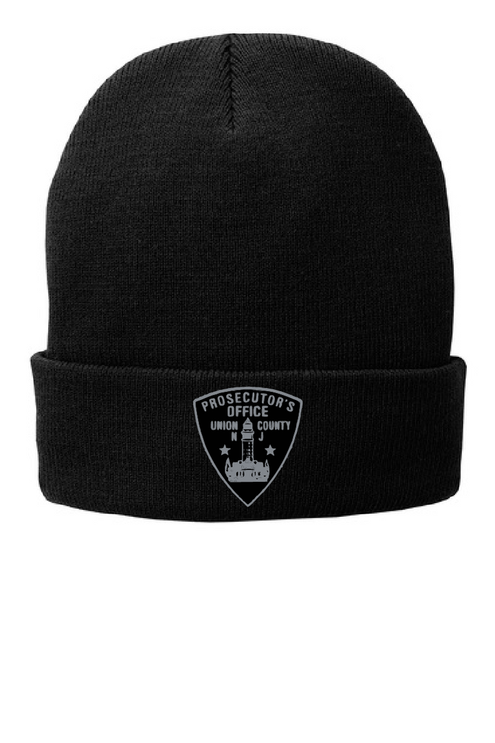 UCPO - Port & Co™ Fleece-Lined Knit Cap (gray subdued shield)