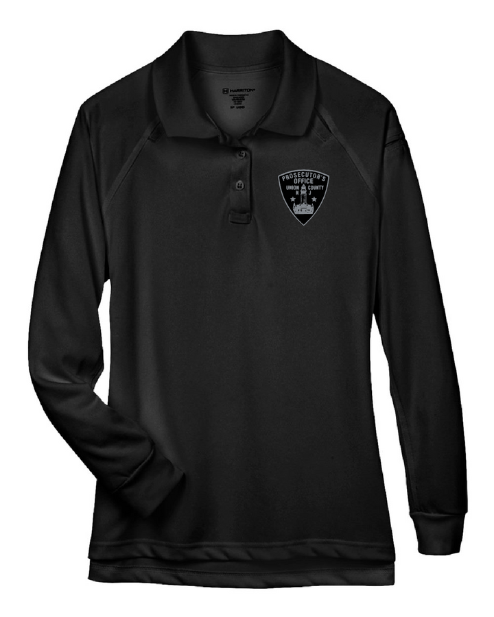 UCPO - Harriton - WOMEN"S Advantage LONG Sleeve Tactical Polo (gray subdued shield)