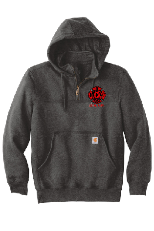 UFFD - Carhartt ® Rain Defender ® Paxton HEAVYWEIGHT Hooded Zip Mock Sweatshirt (IAFF 3874 embroidered)