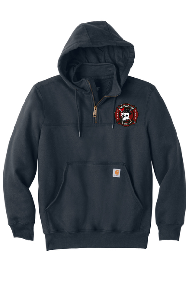 UFFD - Carhartt ® Rain Defender ® Paxton HEAVYWEIGHT Hooded Zip Mock Sweatshirt (A Shift embroidered)