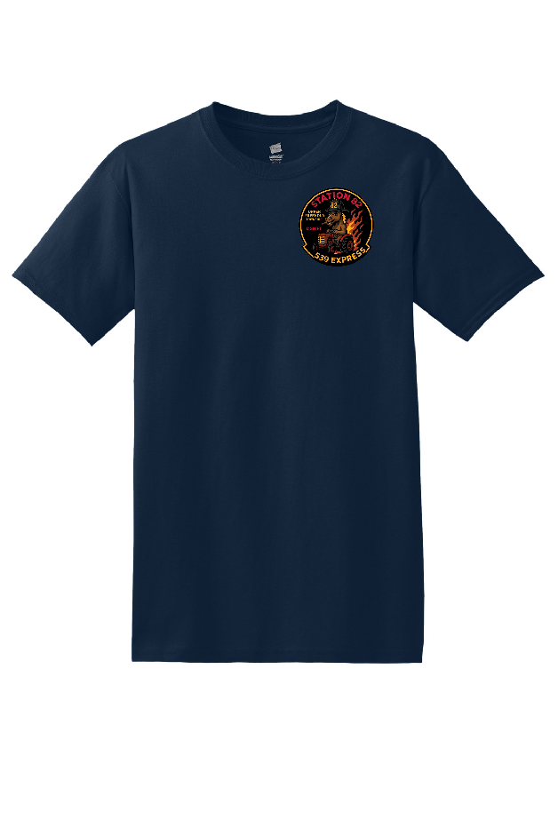 UFFD - IAFF LOCAL 3874 - Hanes® - EcoSmart® 50/50 Cotton/Poly T-Shirt (C SHIFT - Front Only)