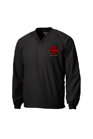 UFFD - Sport-Tek® V-Neck Raglan Wind Shirt (IAFF 3874 embroidered)