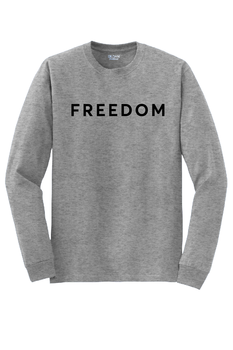 FREEDOM (CJK) - Gildan® Heavy Cotton™ 100% Cotton Long Sleeve T-Shirt