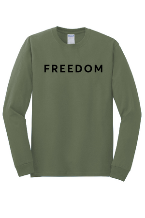 FREEDOM (CJK) - Gildan® Heavy Cotton™ 100% Cotton Long Sleeve T-Shirt