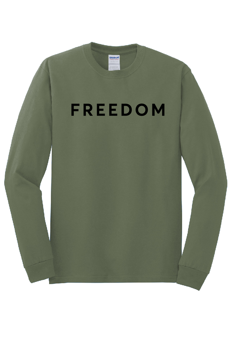 FREEDOM (CJK) - Gildan® Heavy Cotton™ 100% Cotton Long Sleeve T-Shirt