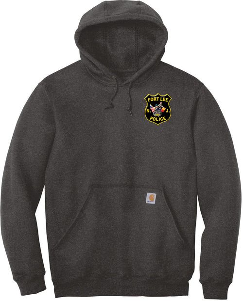 Fort Lee PBA #245 - Carhartt ® Rain Defender ® Paxton Heavyweight Hooded Sweatshirt (POLICE / DB)