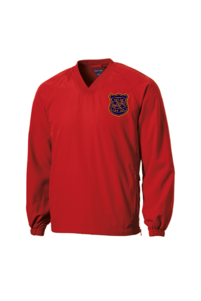 Fort Lee PBA #245 - Sport-Tek® V-Neck Raglan Wind Shirt (PBA)