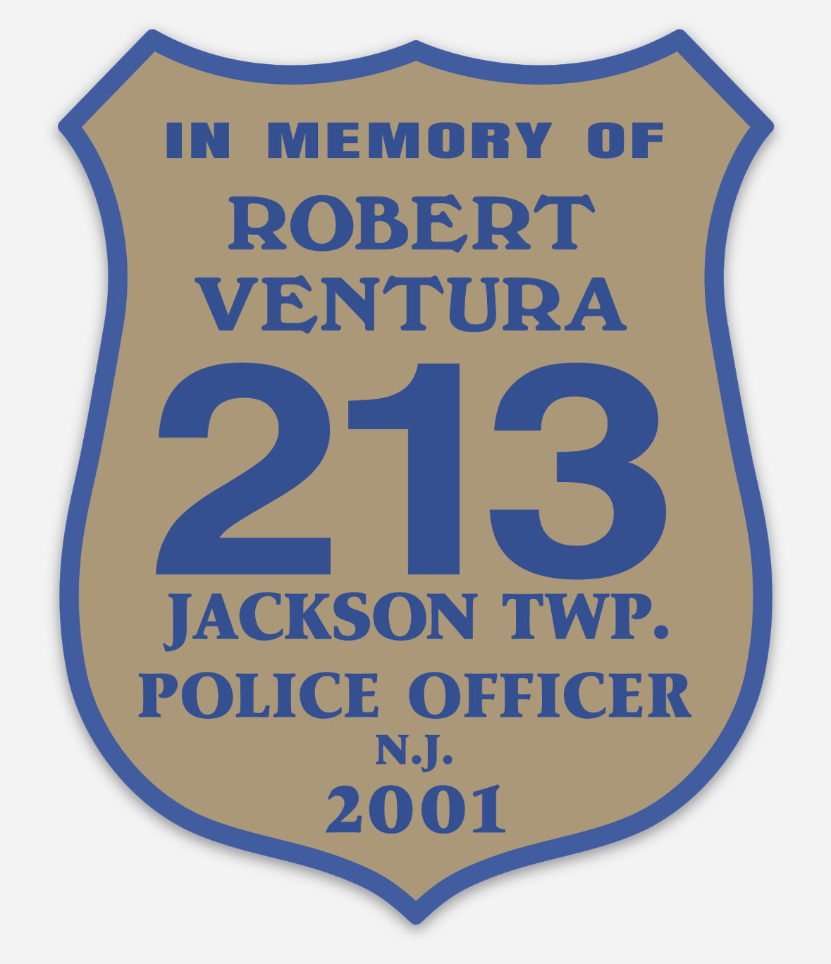 213 Sticker RV213 - IN MEMORY OF ROBERT VENTURA 213 Sticker – Homeland Heroes USA