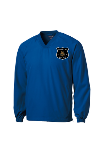 Fort Lee PBA #245 - Sport-Tek® V-Neck Raglan Wind Shirt (K-9)