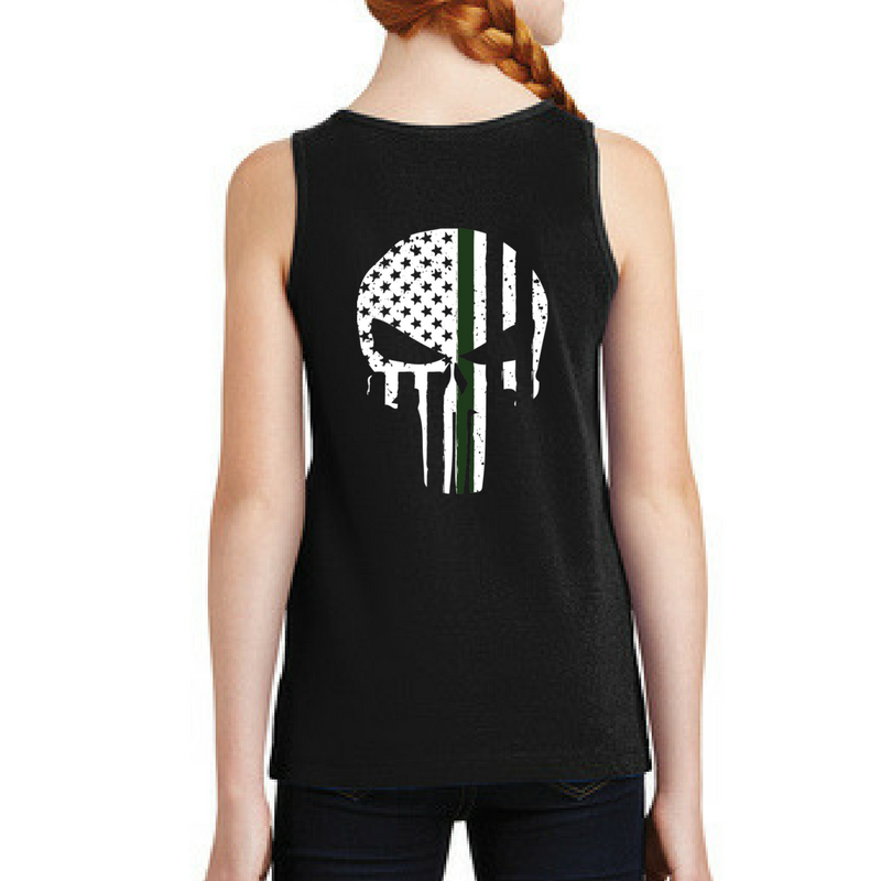 Skull Line Girls Tank