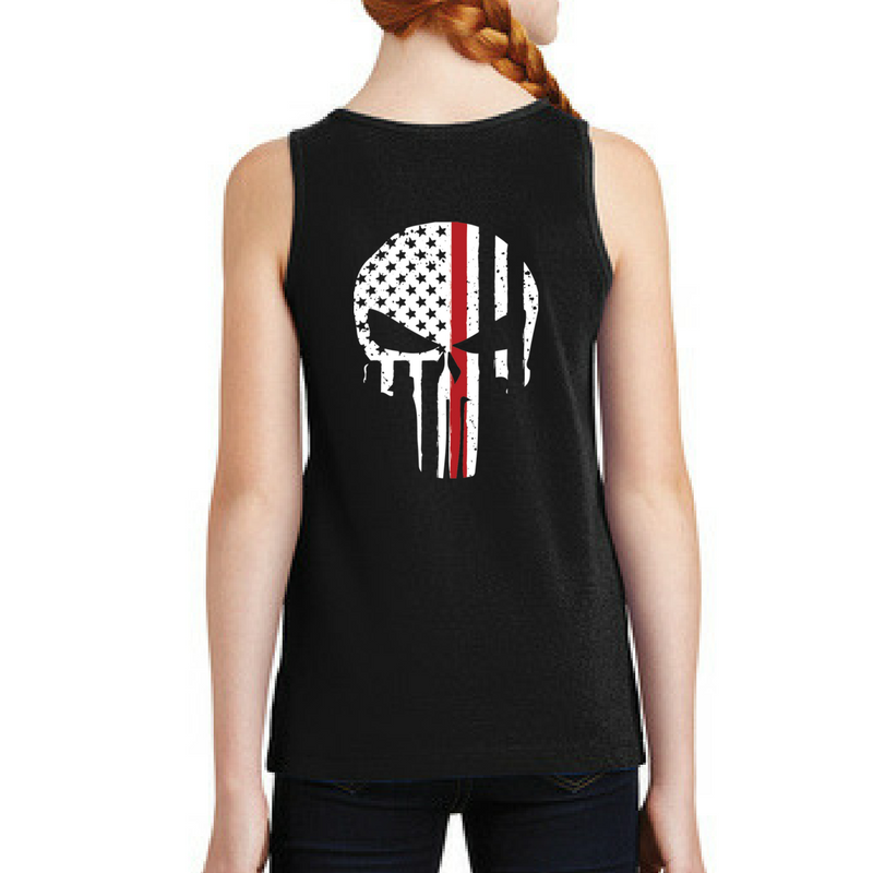Skull Line Girls Tank