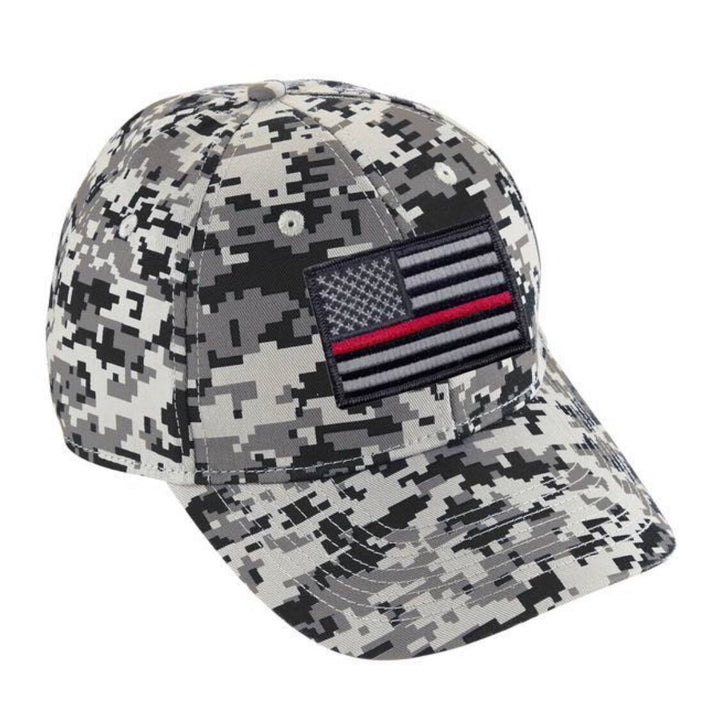 Digital Camo Thin Red Line Hat Baseball Hat