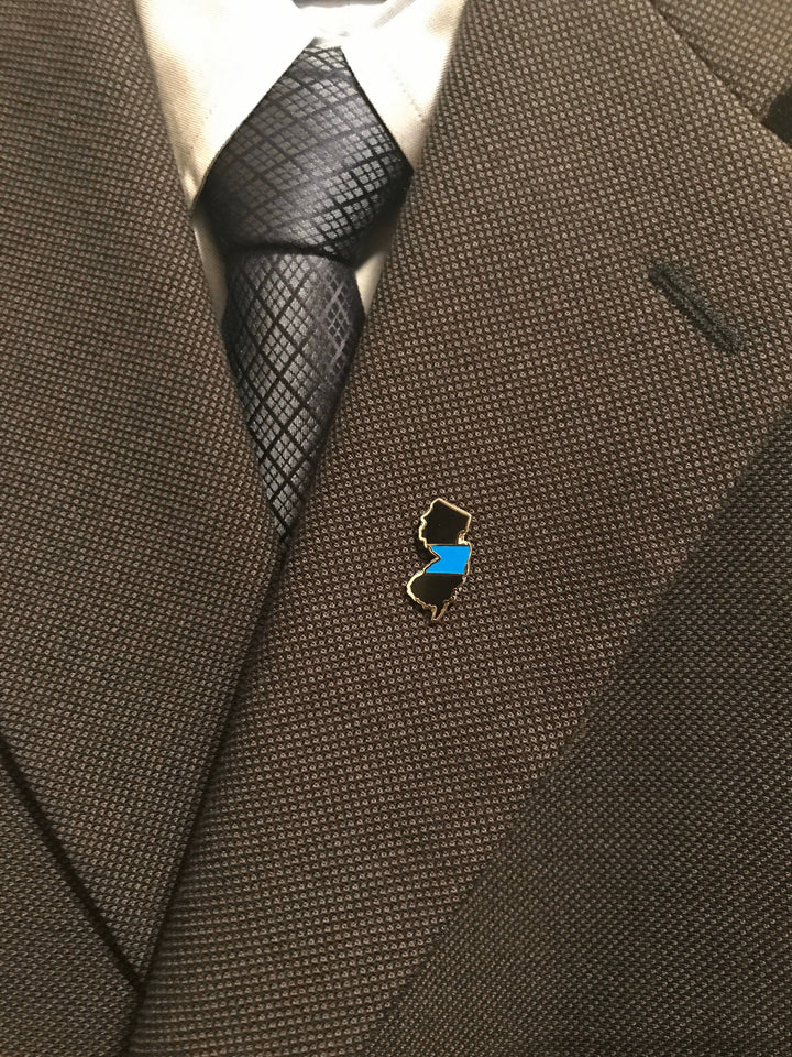 New Jersey Thin Blue Line Lapel Lin