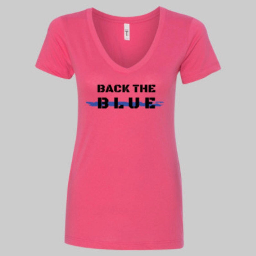 Women’s “Back The Blue” V-Neck