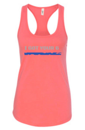 Women’s “I Got Your 6” Racerback Tank