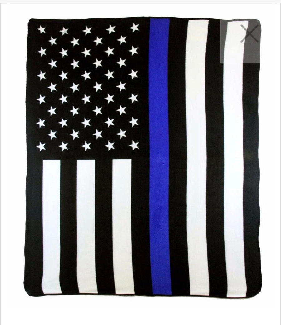 Thin Blue Line Polar Fleece 50” x 60” Blanket