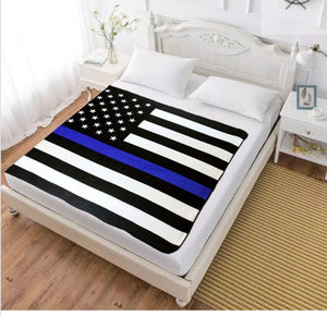 Thin Blue Line Polar Fleece 50” x 60” Blanket